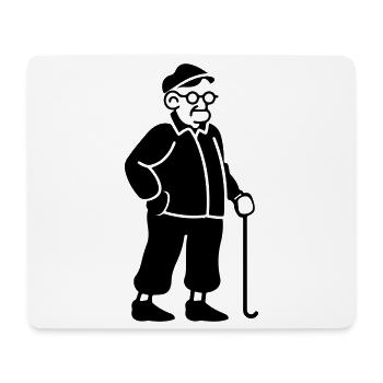 Alter Opa - Mousepad (Querformat) - Weiß - Vorne