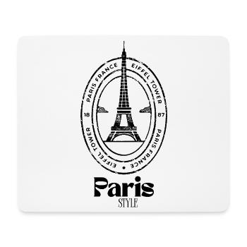 Style parisien - Tapis de souris (format paysage) - blanc - Devant