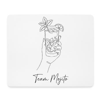 Barman de cocktails Mojito pour enterrement de vie de garçon - Tapis de souris (format paysage) - blanc - Devant