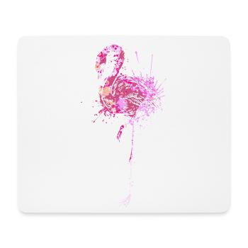 Flamingo Splash Art - Mouse Pad (horizontal) - white - Front