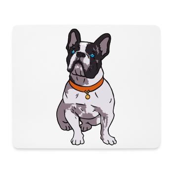 French Bulldog Lover - Mousepad (Querformat) - Weiß - Vorne
