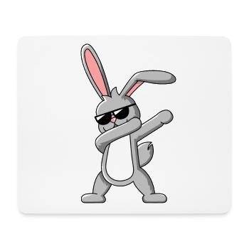 Dabbing Rabbit - Drôle de dab dance Easter Design - Tapis de souris (format paysage) - blanc - Devant