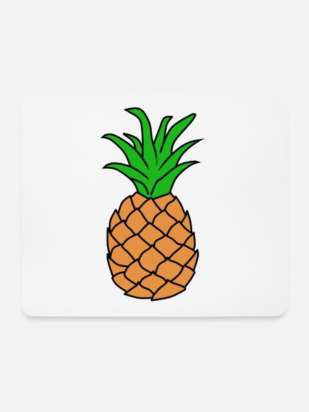 Ananas Zeichnung - Mousepad (Querformat) - Weiß