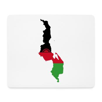 Malawi map flag flag - Mouse Pad (horizontal) - white - Front