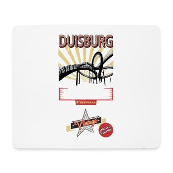 Duisburg Allemagne City Skyline Vintage Rétro - Tapis de souris (format paysage) - blanc - Devant