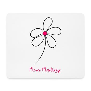 MAÎTRESSE. MERCI. MERCI MAÎTRESSE - Tapis de souris (format paysage) - blanc - Devant