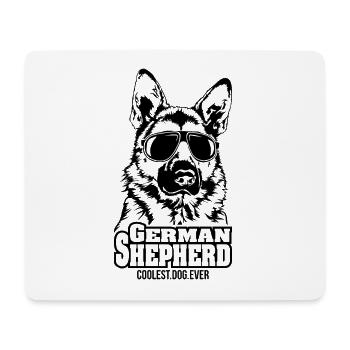GERMAN SHEPHERD coolest dog ever Hundespruch Hunde - Mousepad (Querformat) - Weiß - Vorne