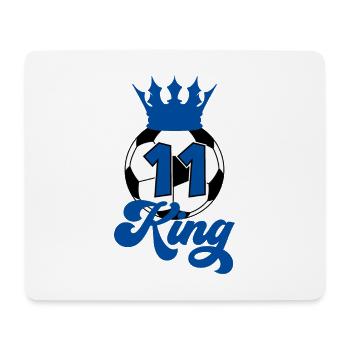 11. GEBURTSTAG FUSSBALL - Mousepad (Querformat) - Weiß - Vorne