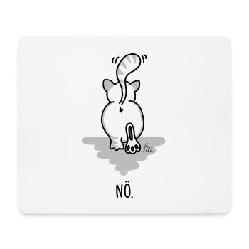 Nö lustige Katze - Geschenk cute cat BKH - Mousepad (Querformat) - Weiß - Vorne
