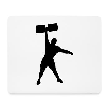Strongman - Mousepad (Querformat) - Weiß - Vorne