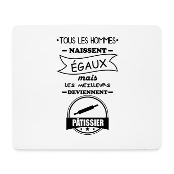 pastry man, pastry gift, pastry - Mouse Pad (horizontal) - white - Front