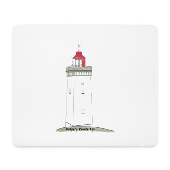 Rubjerg Knude drawing - Mouse Pad (horizontal) - white - Front