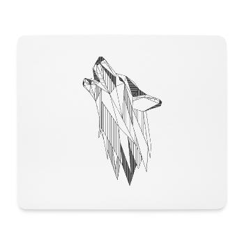 wolf - Mouse Pad (horizontal) - white - Front