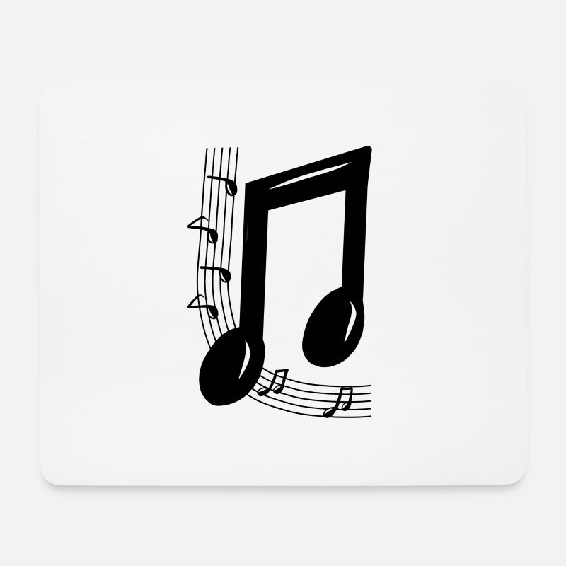 Musical note - Mouse Pad (horizontal) - white
