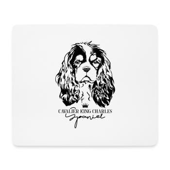 CAVALIER KING CHARLES SPANIEL chiens chien Wilsigns - Tapis de souris (format paysage) - blanc - Devant