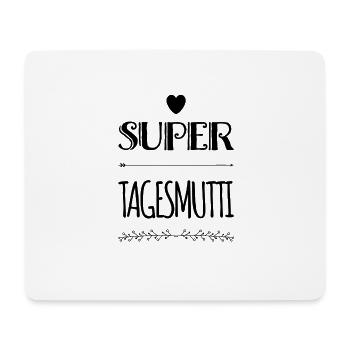 Super Tagesmutti Geschenkidee Dankeschön Danke - Mousepad (Querformat) - Weiß - Vorne