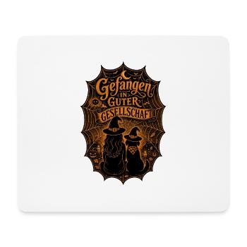 Spinnweben-Duo - Mousepad (Querformat) - Weiß - Vorne