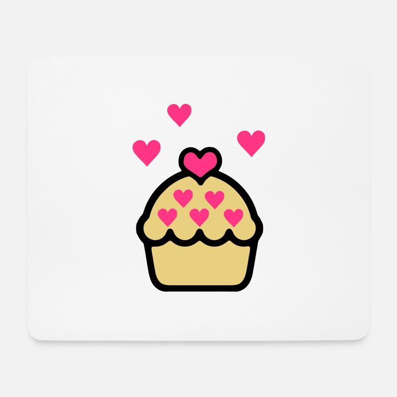 cupcake - Mousepad (Querformat) - Weiß