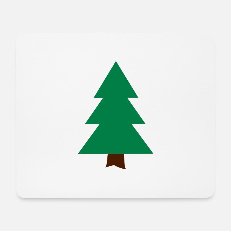 Tannenbaum - Mousepad (Querformat) - Weiß
