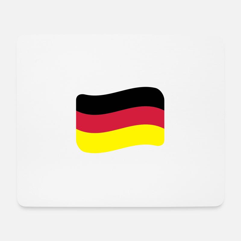 Deutschland Flagge Deutsche Nation Deutscher - Mousepad (Querformat) - Weiß