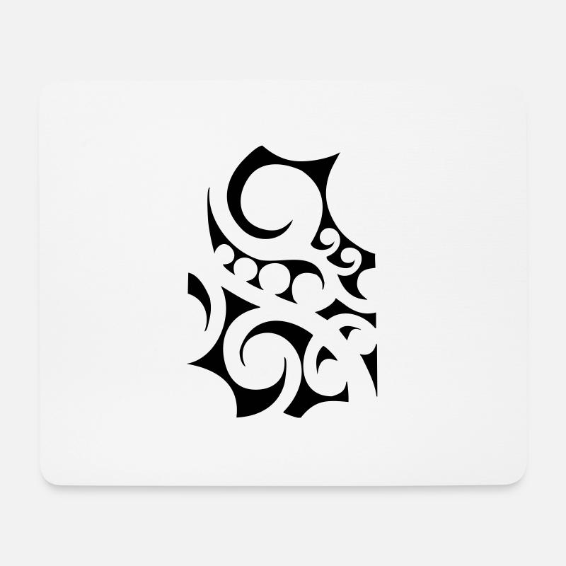 Maori Tribal 04 - Mousepad (Querformat) - Weiß