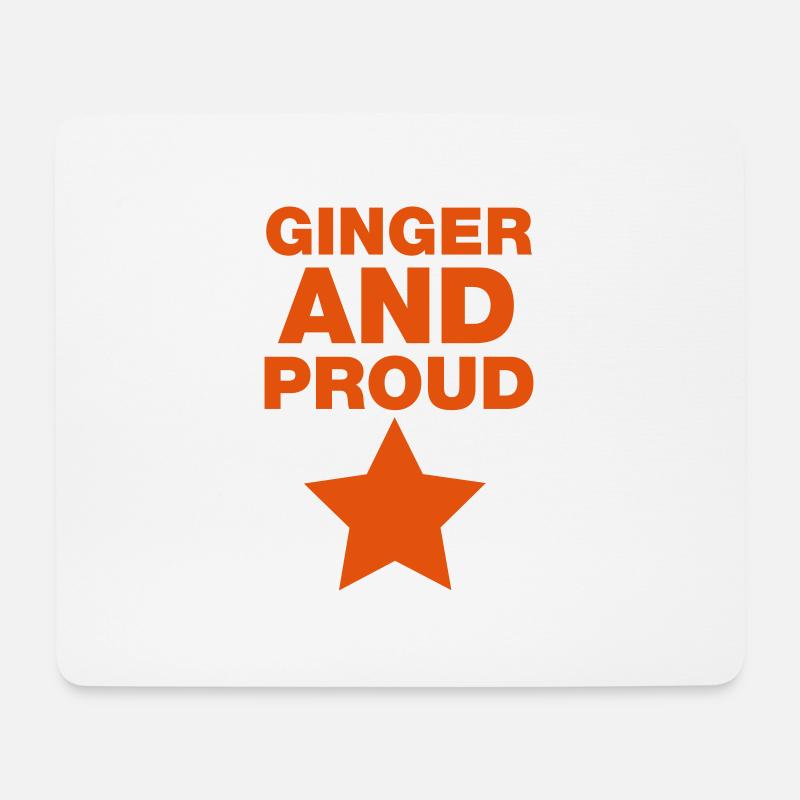Ginger And Proud Stern - Mousepad (Querformat) - Weiß