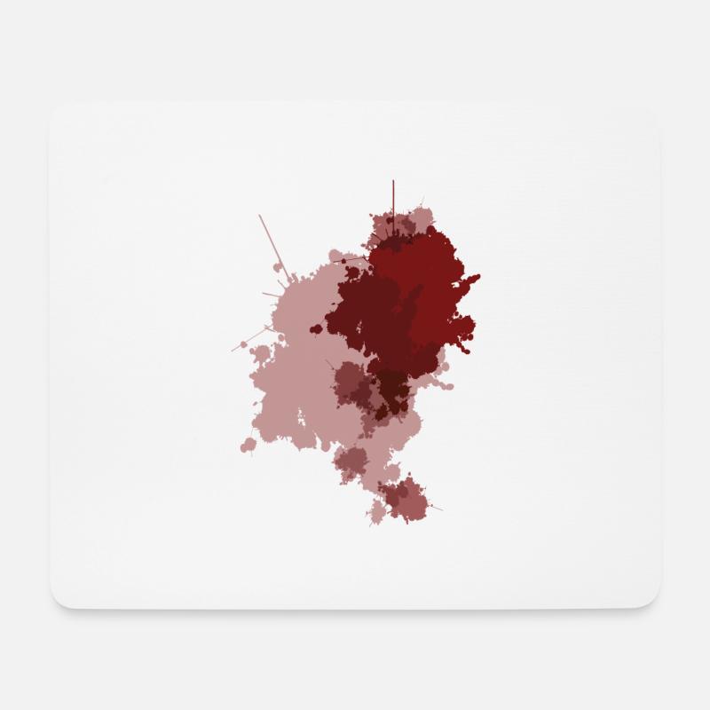 BLOOD - Mousepad (Querformat) - Weiß