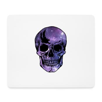 tete de mort - Tapis de souris (format paysage) - blanc - Devant