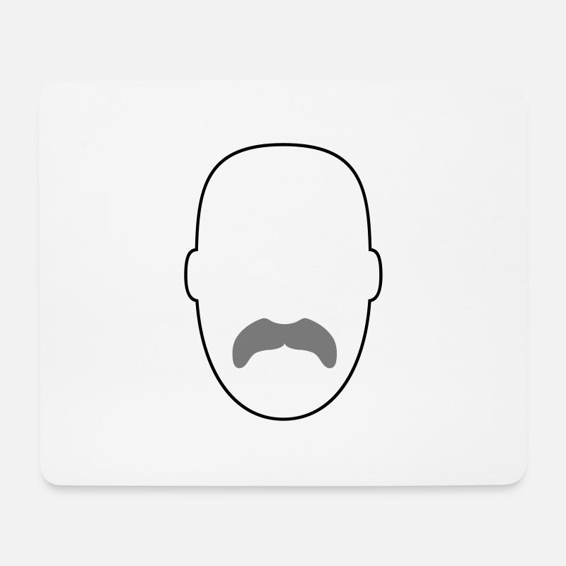 Walrus Beard 2 - Mousepad (Querformat) - Weiß