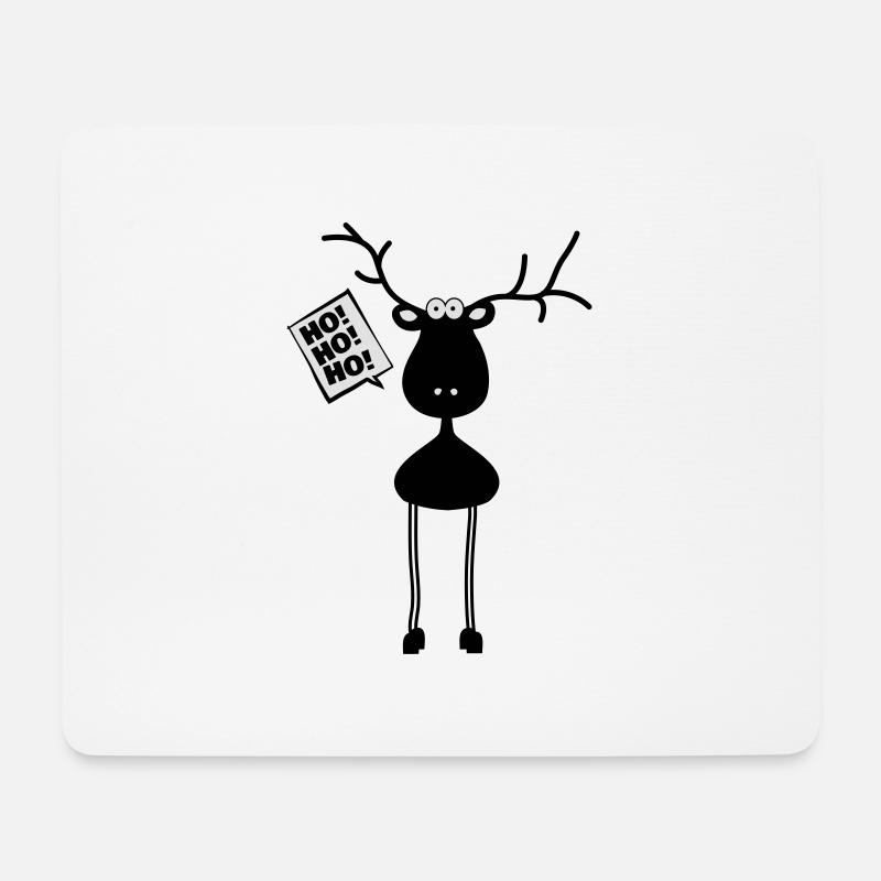 Rudolf Elch Hirsch Weihnachten Rentier - Mousepad (Querformat) - Weiß