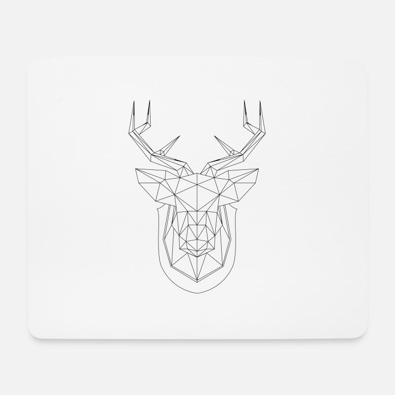 Reh - Mousepad (Querformat) - Weiß