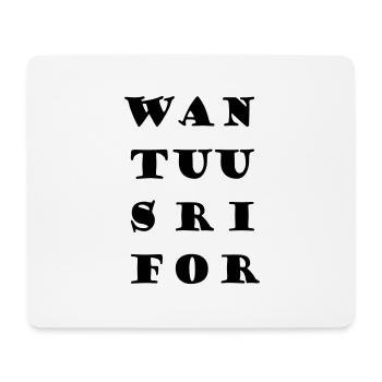 WAN TUU SRI FOR - Mousepad (Querformat) - Weiß - Vorne