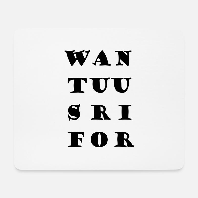 WAN TUU SRI FOR - Mousepad (Querformat) - Weiß