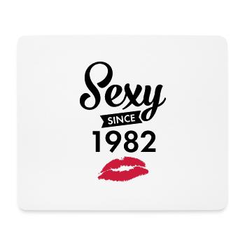 Sexy Since 1982 - Mousepad (Querformat) - Weiß - Vorne