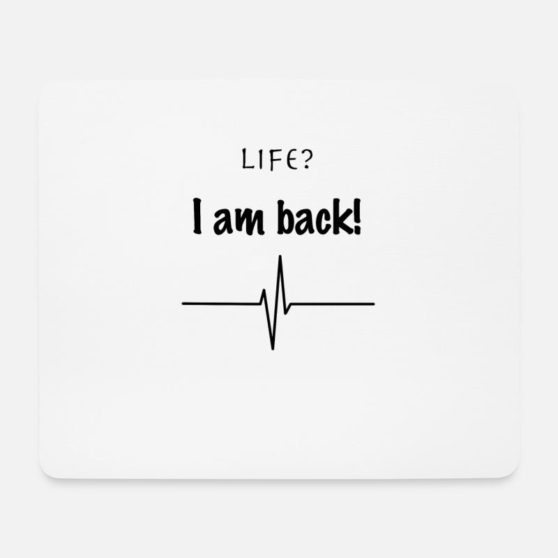Life - Mousepad (Querformat) - Weiß