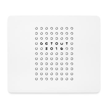 GetOut 2016 Sehtest 3 - Mousepad (Querformat) - Weiß - Vorne