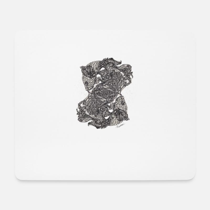 Fische Sternzeichen - Mousepad (Querformat) - Weiß