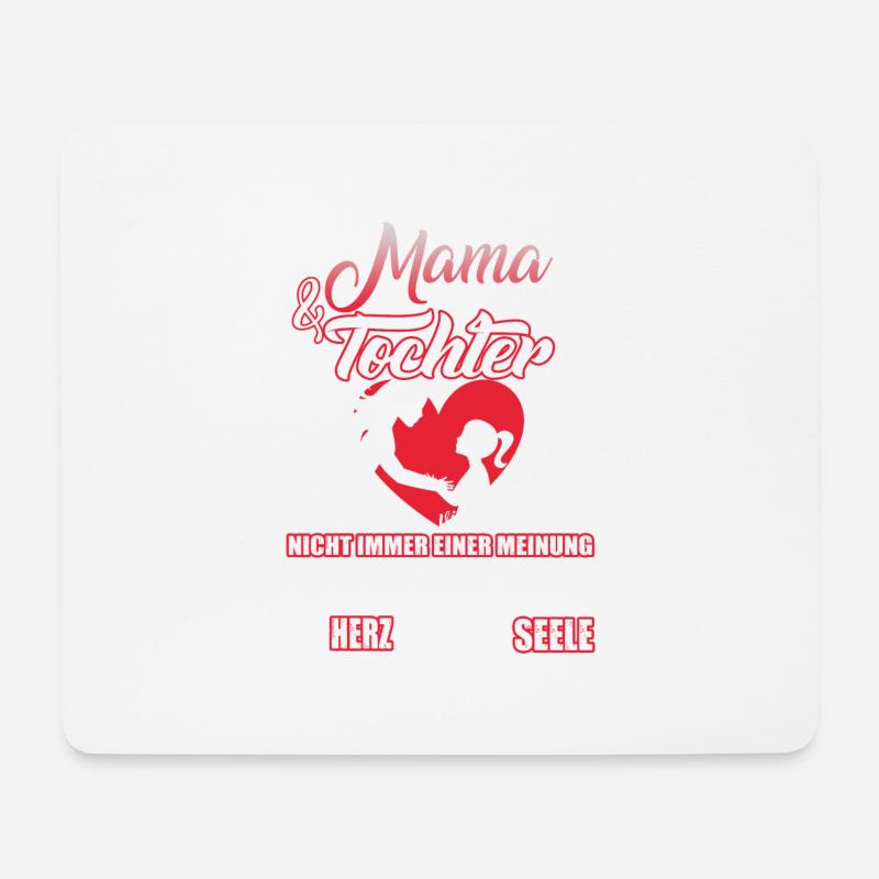 Mama Tochter - Mousepad (Querformat) - Weiß