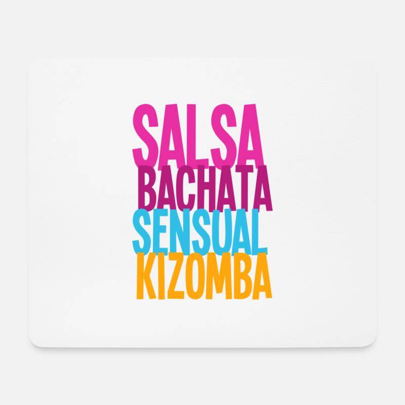 SALSA BACHATA SENSUAL KIZOMBA - Dance Shirts - Mousepad (Querformat) - Weiß