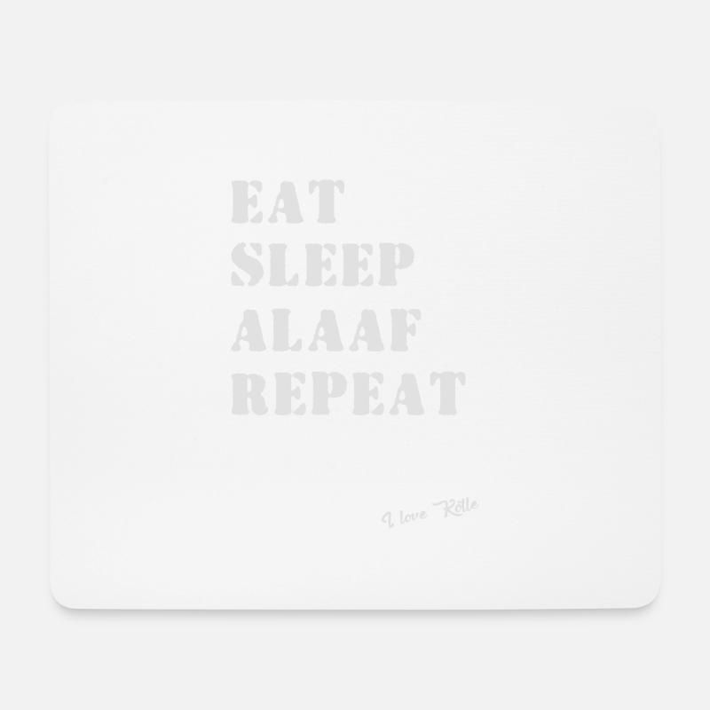 Eat Sleep Alaaf Repeat - Köln Kölle Karneval Shirt - Mousepad (Querformat) - Weiß