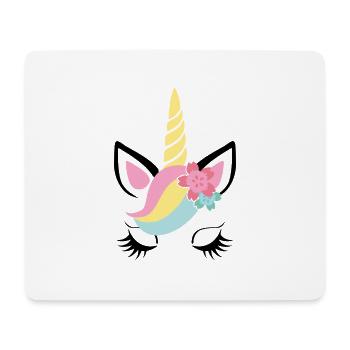 Unicorn face - Unicorn face - kid - gift - Mouse Pad (horizontal) - white - Front