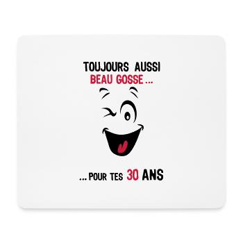 30 years still handsome for age ks - Mouse Pad (horizontal) - white - Front