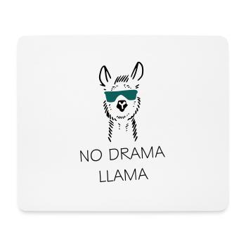No drama llama gift idea - Mouse Pad (horizontal) - white - Front