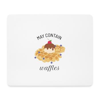 gaufres - Tapis de souris (format paysage) - blanc - Devant