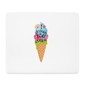 Eis - Mousepad (Querformat) - Weiß - Vorne