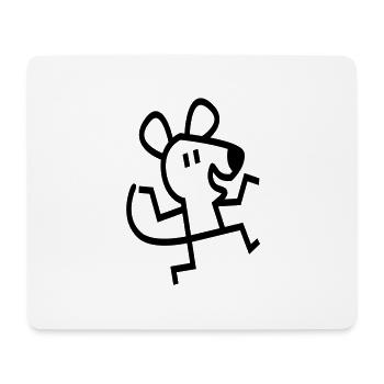 Stick Mouse! by Cheerful Madness!! - Mouse Pad (horizontal) - white - Front