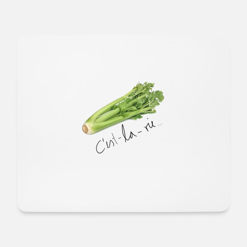Sellerie - Mousepad (Querformat) - Weiß