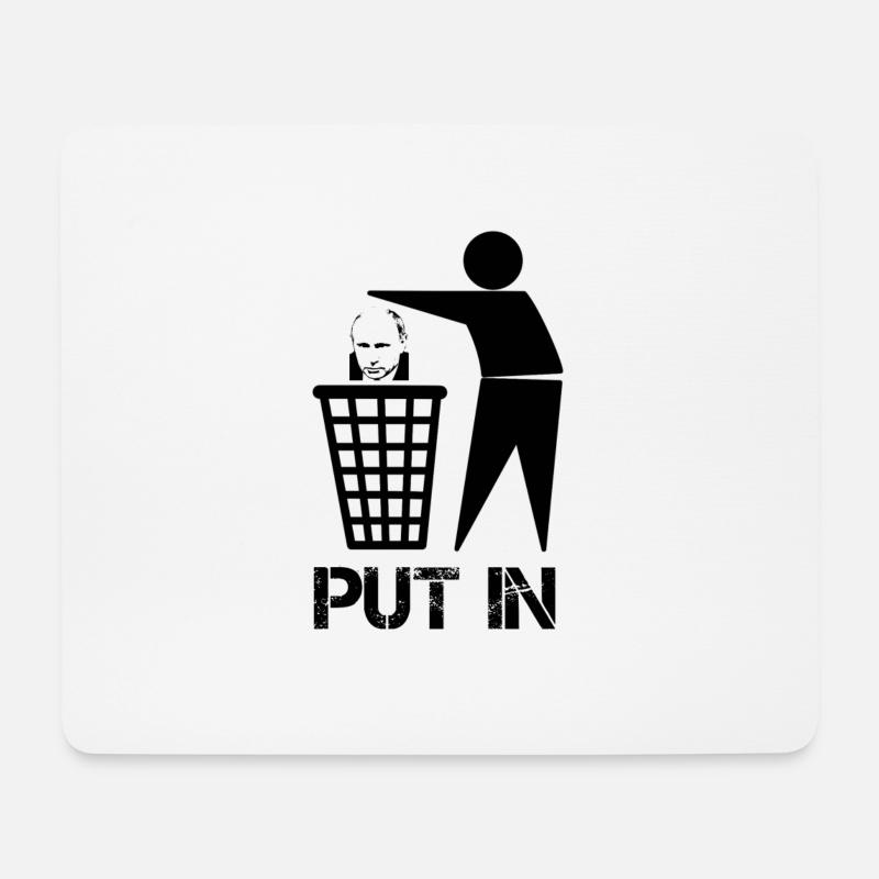 Putin Russland - Mousepad (Querformat) - Weiß