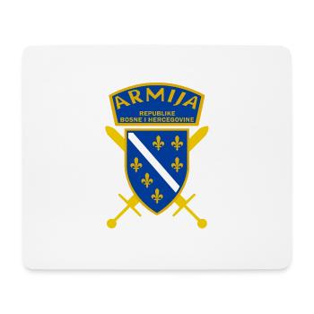 Bosna i Hercegovina Army LOGO - Mouse Pad (horizontal) - white - Front