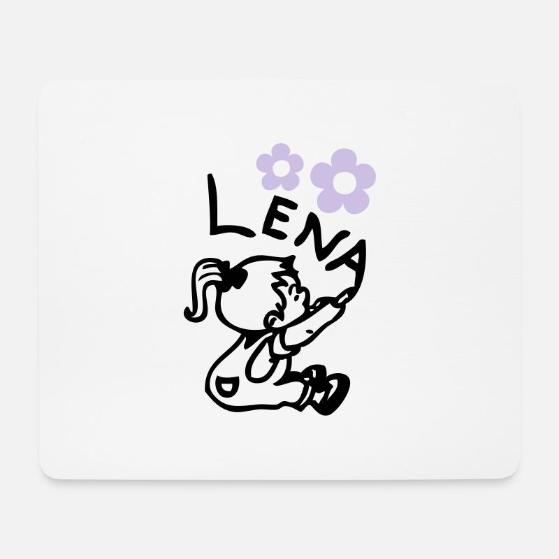 naam lena © - Mouse Pad (horizontal) - white